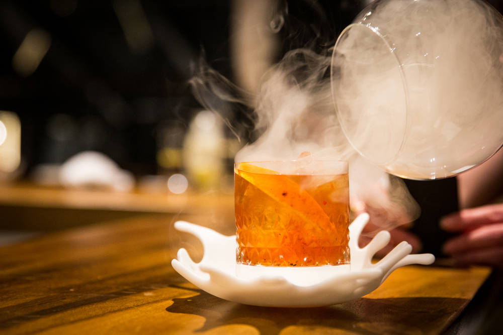 Cocktail IN an Ice Sphere